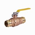 Everflow Press Double-O-Ring Press Ball Valve, Brass 1-1/2" 310R112-NL